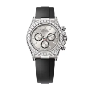 Cosmograph Daytona in 18 kt white gold, with a steel diamond-set