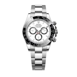 Cosmograph Daytona in Oystersteel with a white