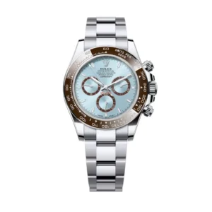 Cosmograph Daytona in platinum with an ice-blue