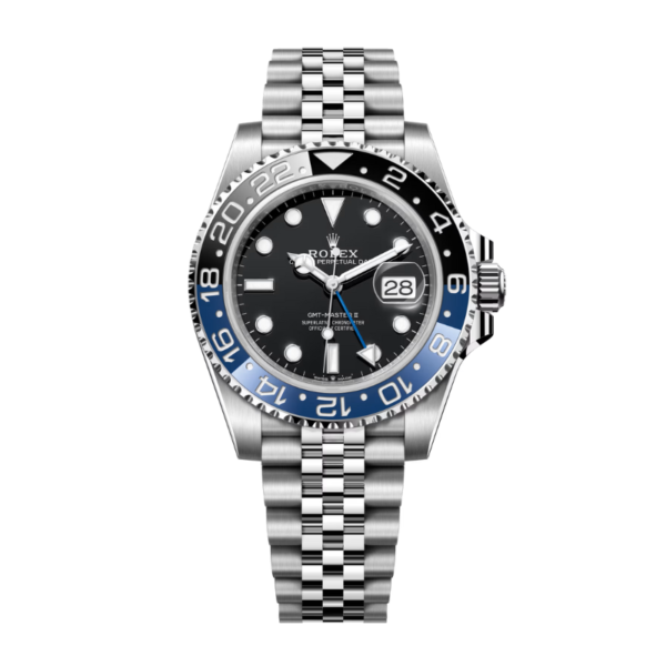 GMT-Master II in Oystersteel with a black (3)