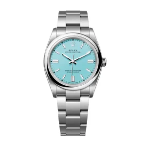 Oyster Perpetual 36 with a turquoise blue