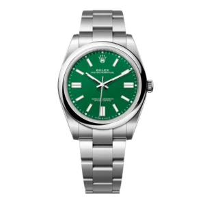 Oyster Perpetual 41 with a green