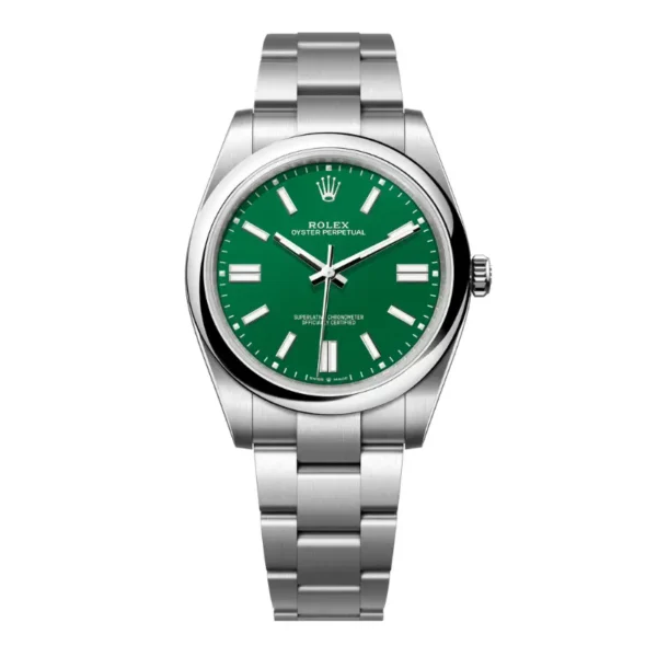 Oyster Perpetual 41 with a green